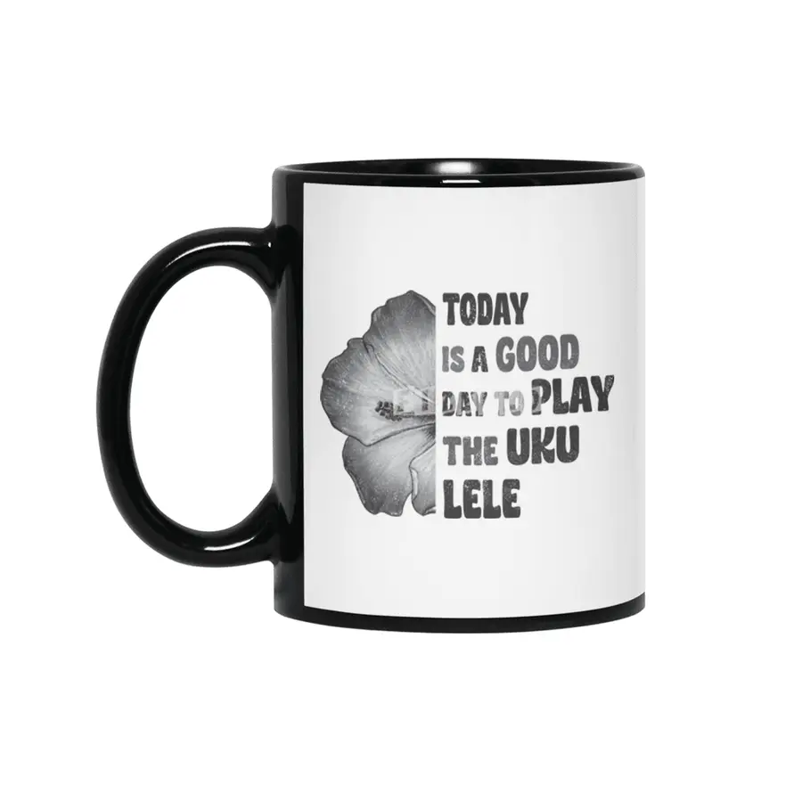Today is a good day to play the Ukulele with Hibiscus Siyah Kupa