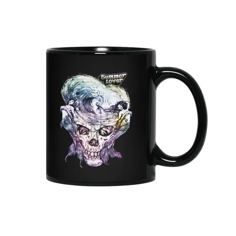 Summer Love Skull Island Siyah Kupa
