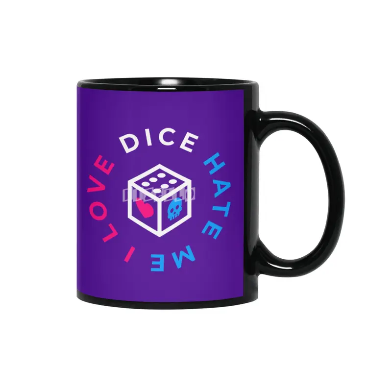 I Love Dice But Dice Hate Me Siyah Kupa