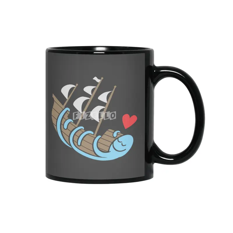 The Ship Loving Kraken Siyah Kupa