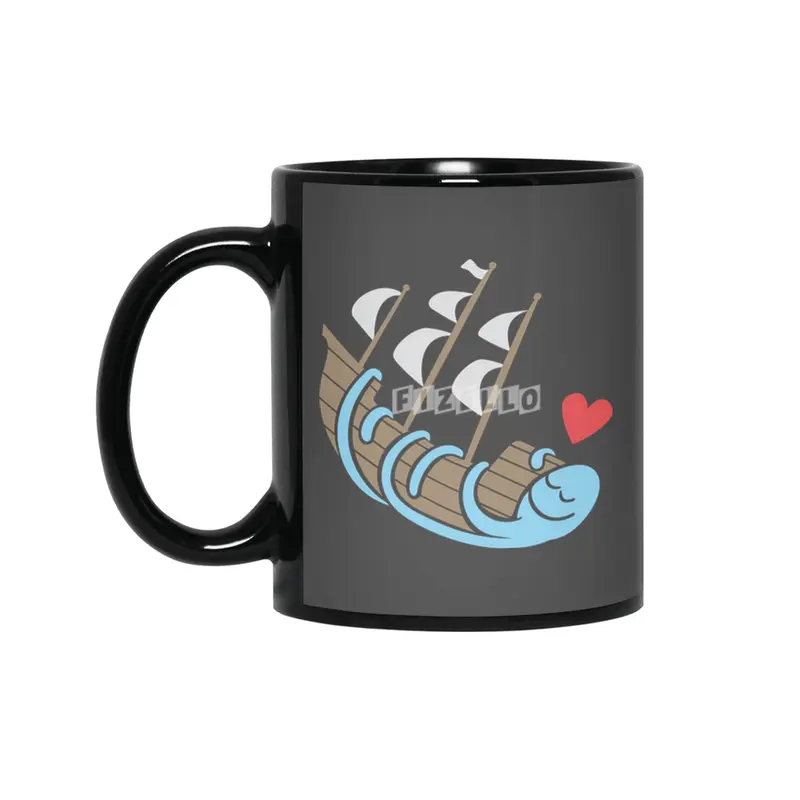 The Ship Loving Kraken Siyah Kupa