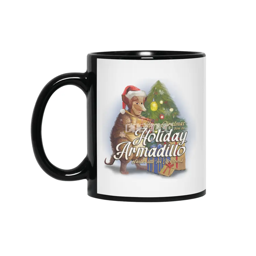 Merry Christmas from the Holiday Armadillo Siyah Kupa