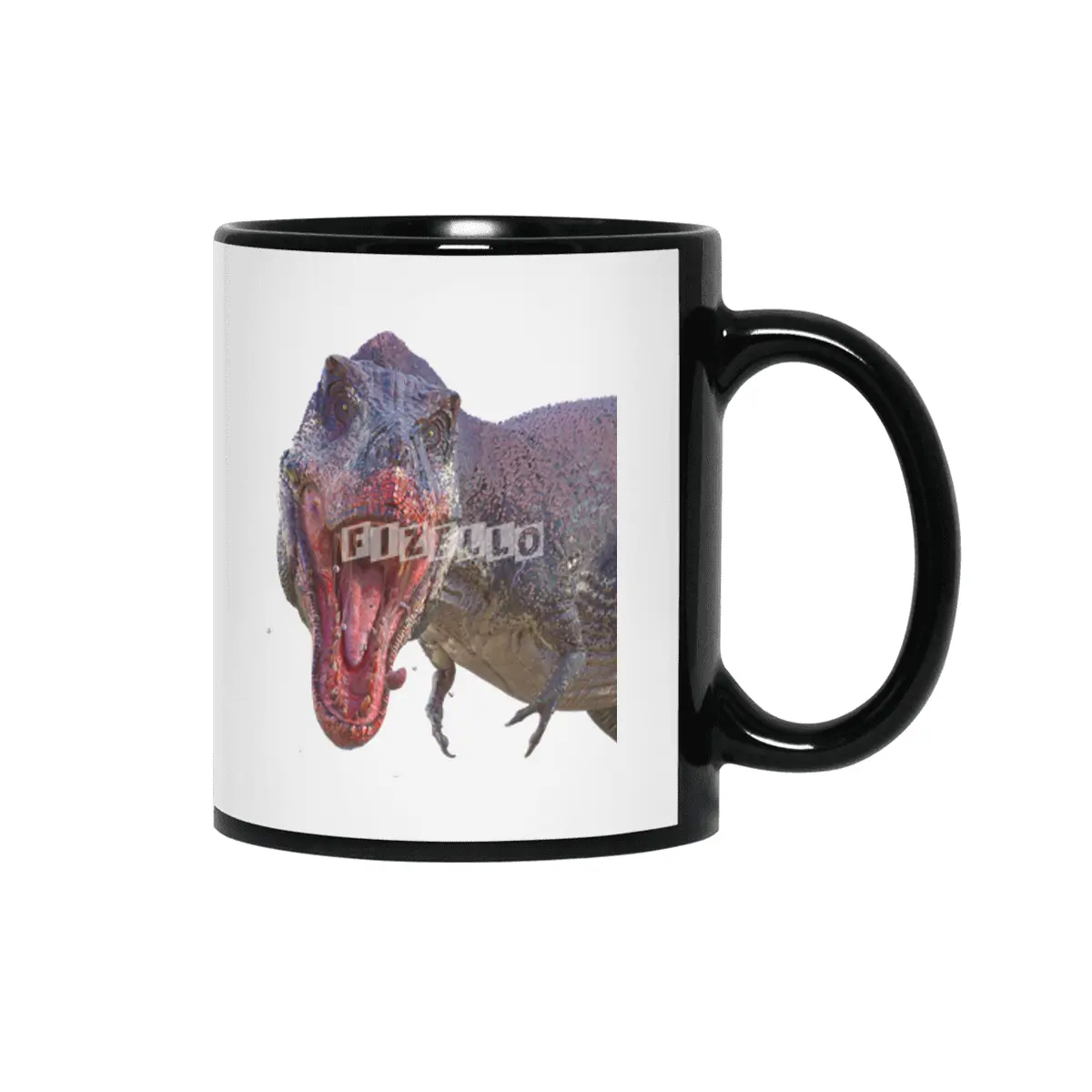 T Rex Male Eating Siyah Kupa