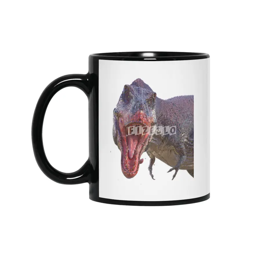 T Rex Male Eating Siyah Kupa