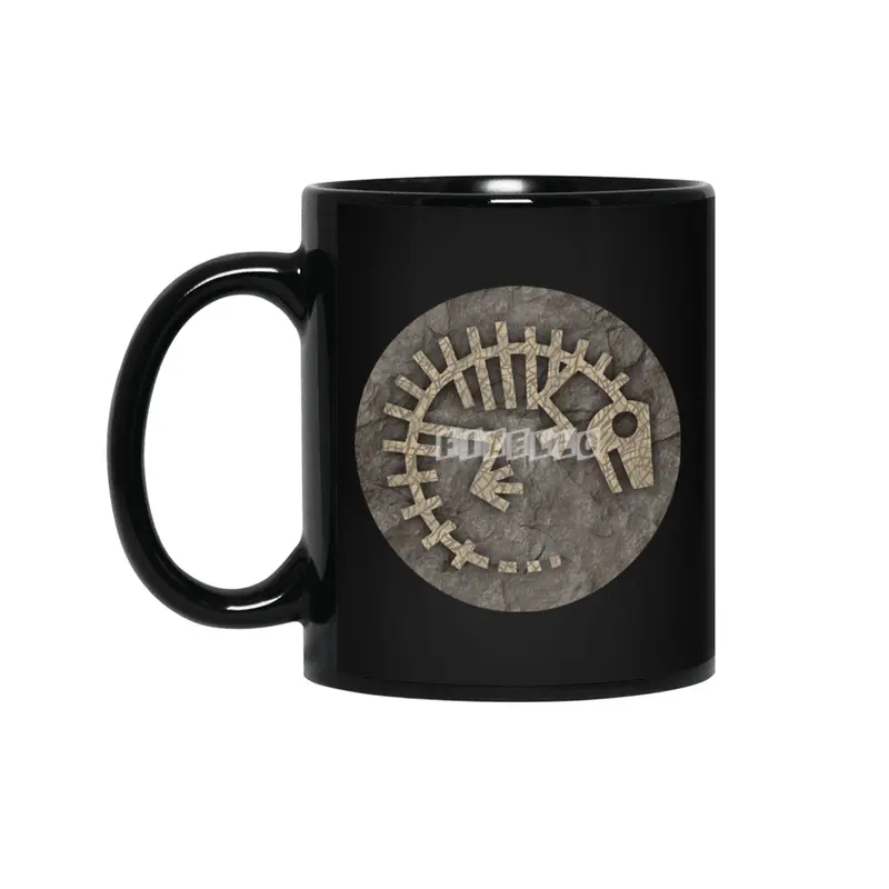 Baby Rex Fossil Siyah Kupa