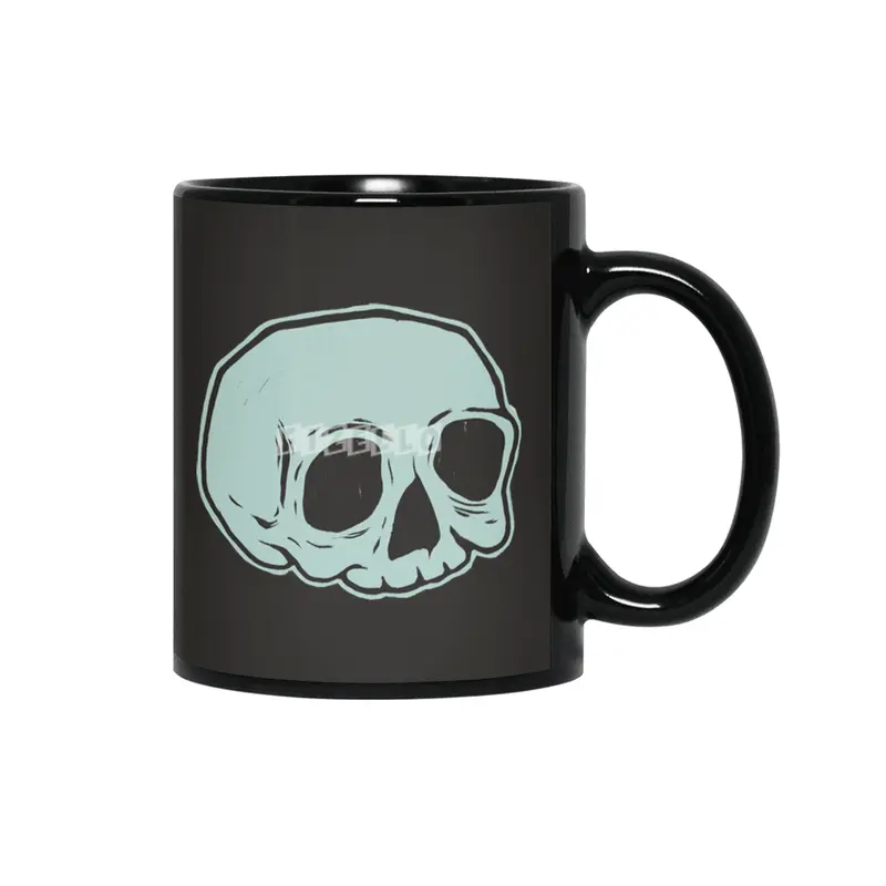 Classic Skull (BLUE) Siyah Kupa