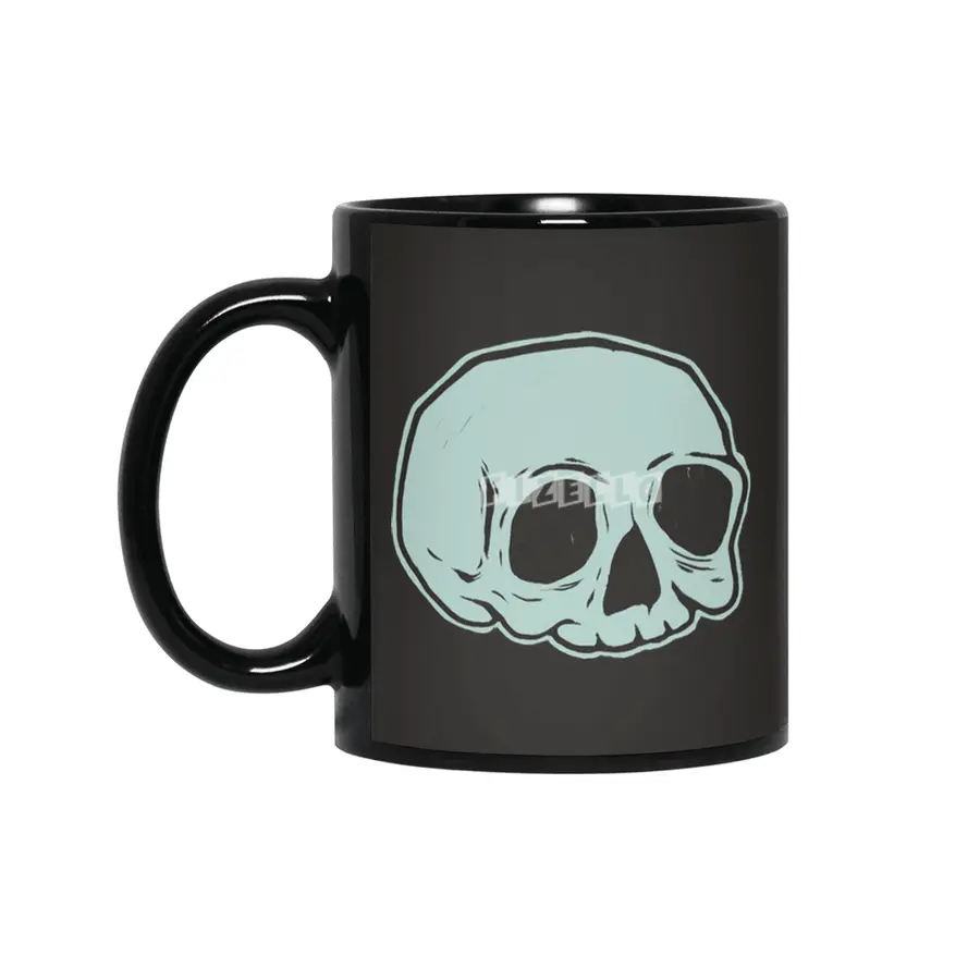 Classic Skull (BLUE) Siyah Kupa