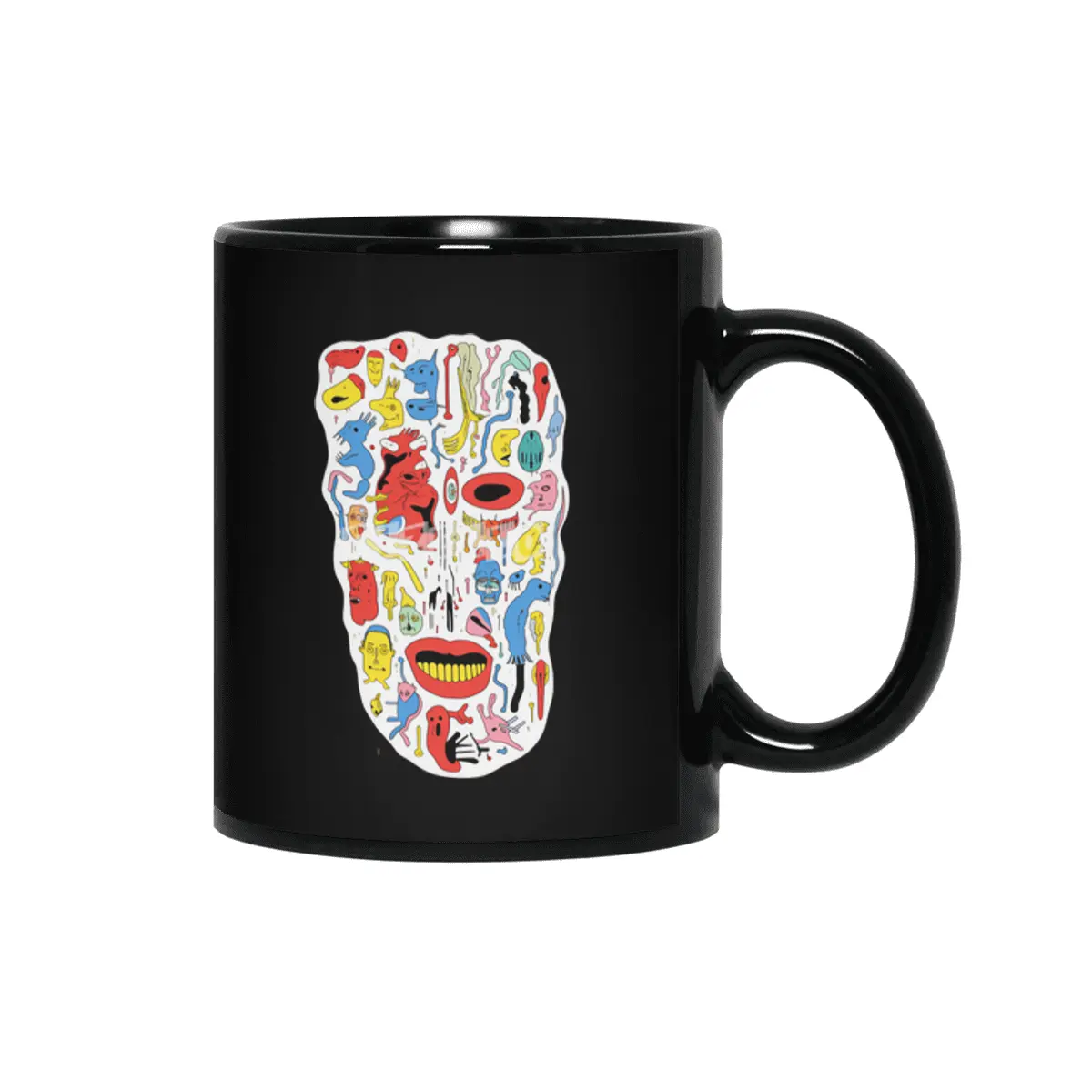 Arcane Skull Mosaic Siyah Kupa
