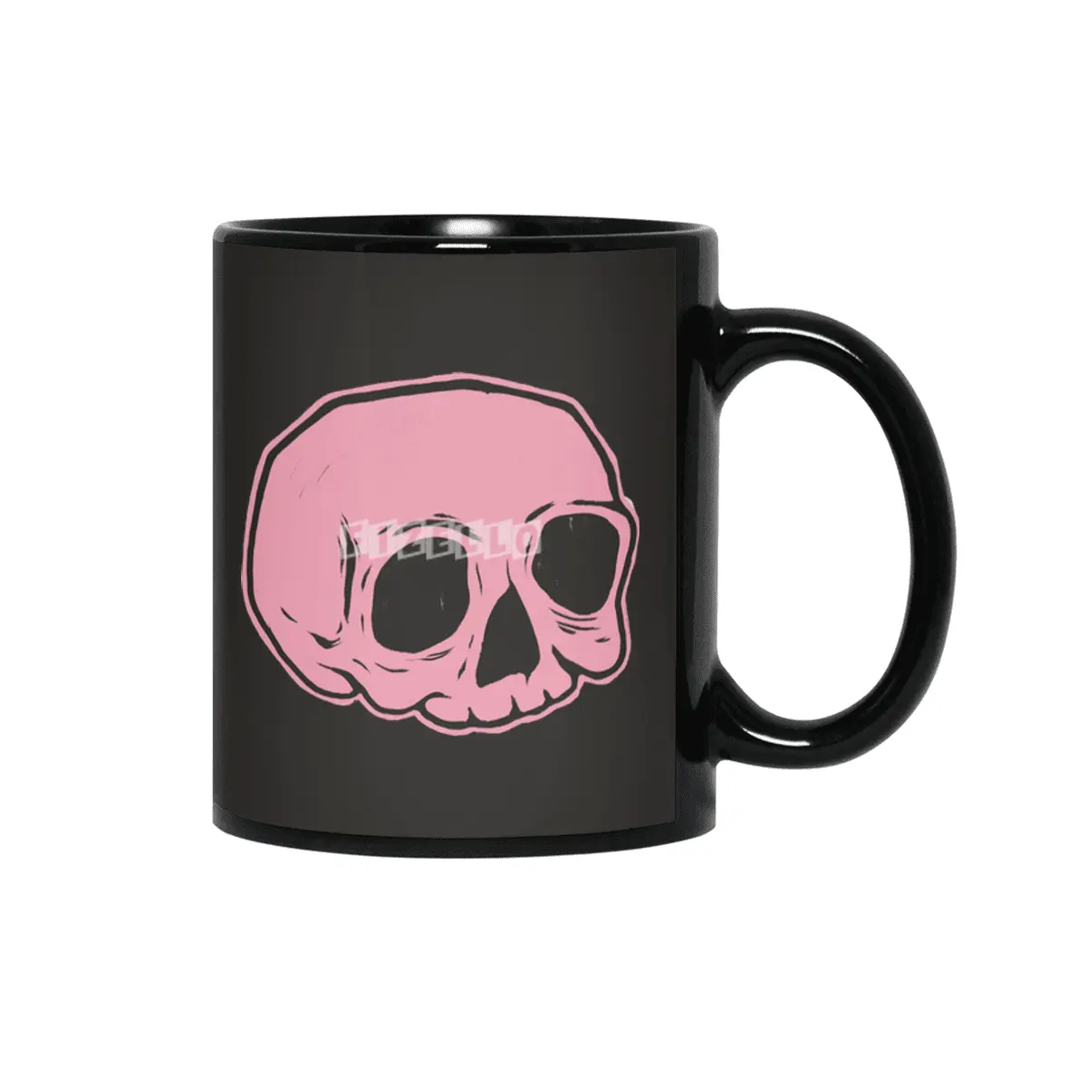 Classic Skull (PINK) Siyah Kupa