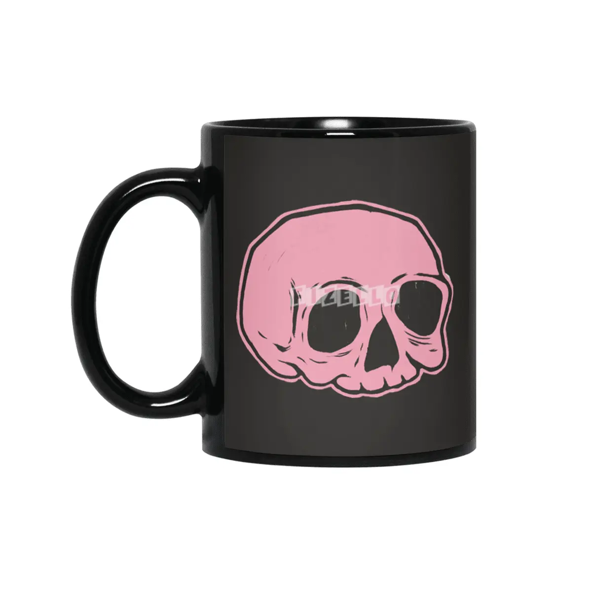 Classic Skull (PINK) Siyah Kupa