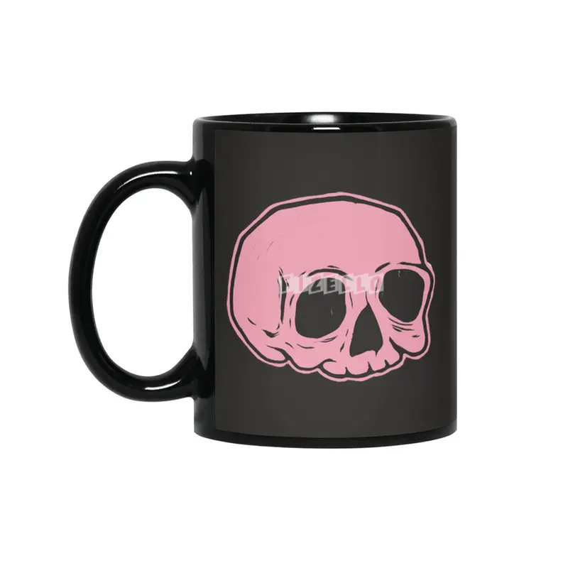 Classic Skull (PINK) Siyah Kupa