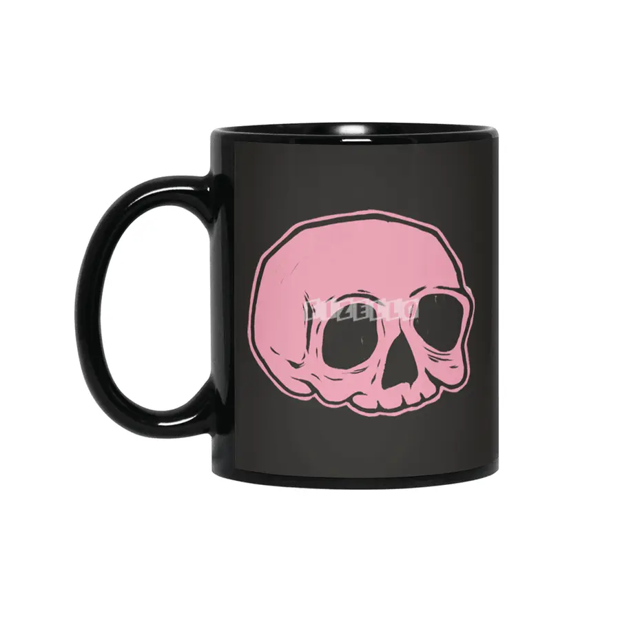 Classic Skull (PINK) Siyah Kupa