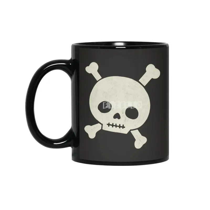 Cute Skull and Bones Siyah Kupa