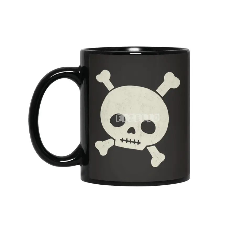 Cute Skull and Bones Siyah Kupa