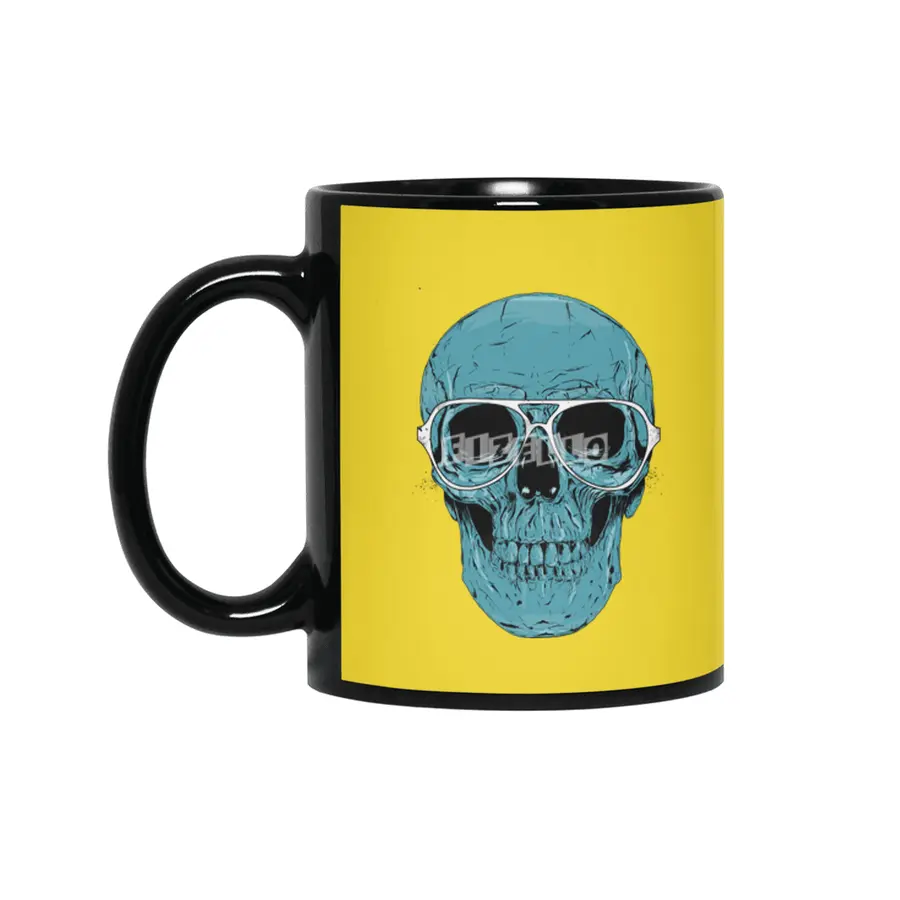 Blue skull Siyah Kupa