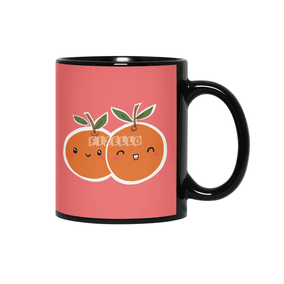 Happy Chinese new year mandarin oranges! Siyah Kupa