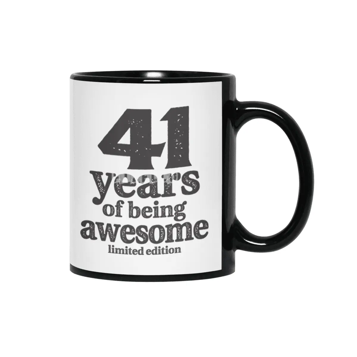41 Years Of Being Awesome 41st Birthday Siyah Kupa
