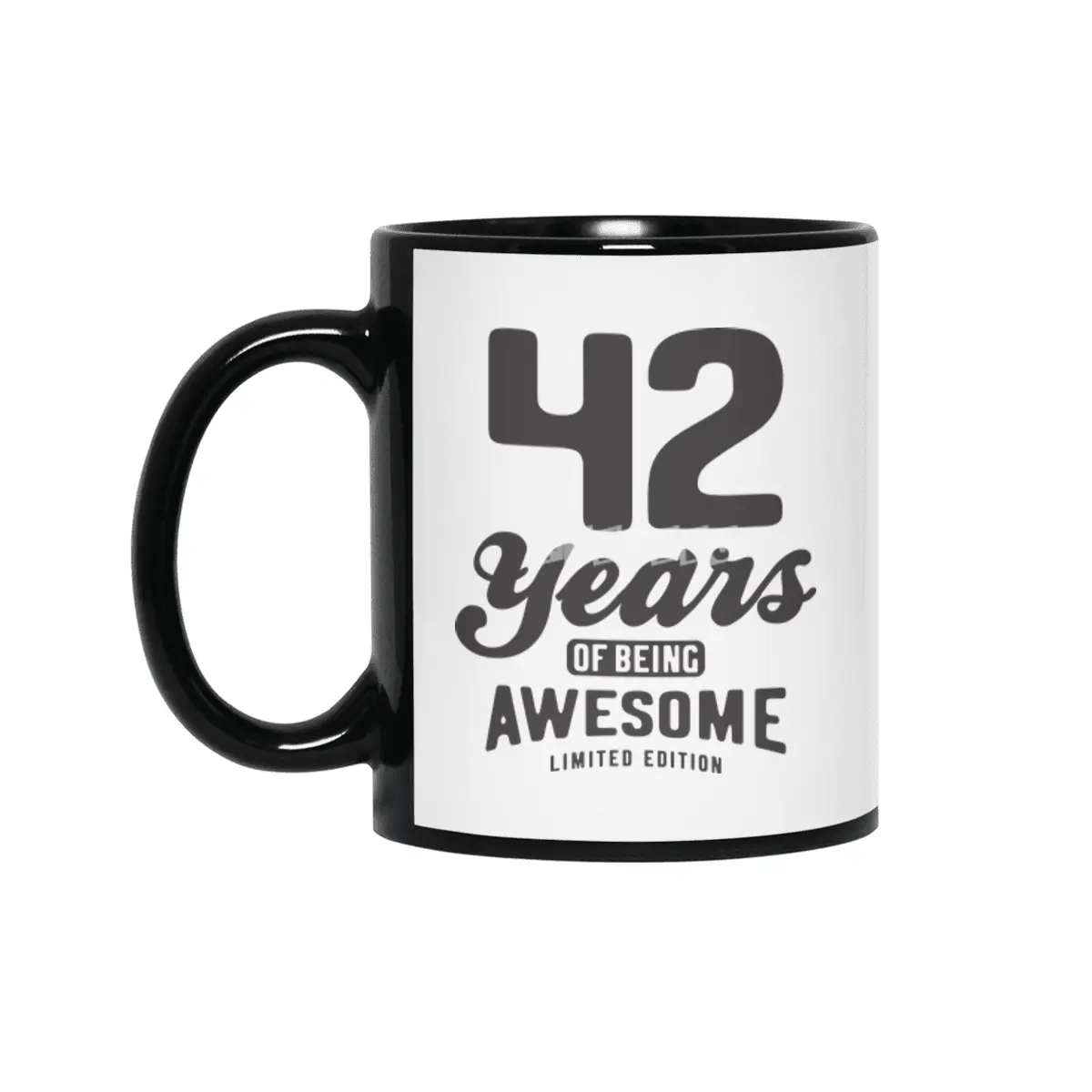 42 Years Of Being Awesome 42nd Birthday Siyah Kupa