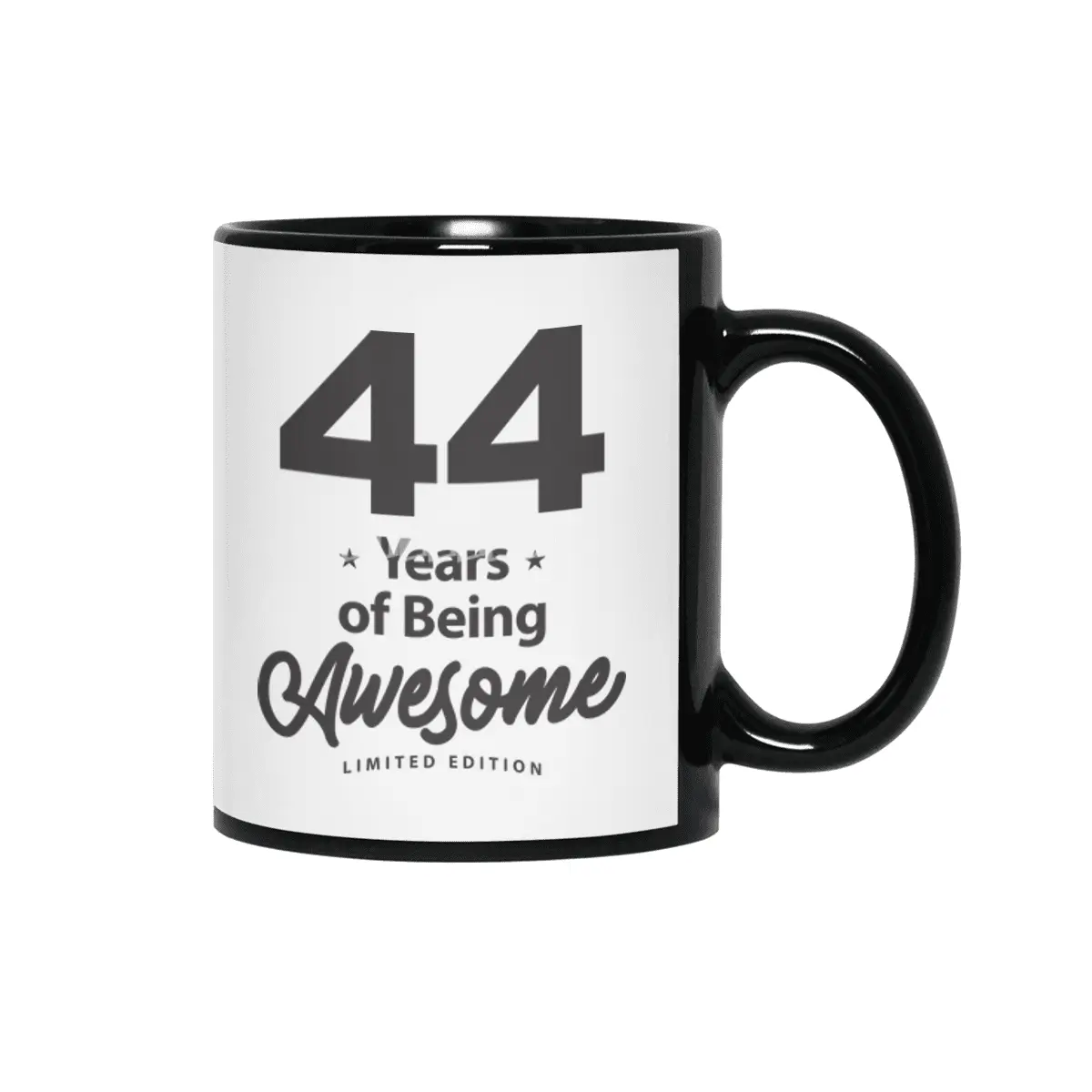 44 Years Of Being Awesome 44th Birthday Siyah Kupa
