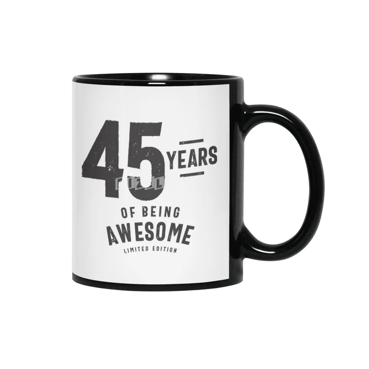 45 Years Of Being Awesome 45th Birthday Siyah Kupa
