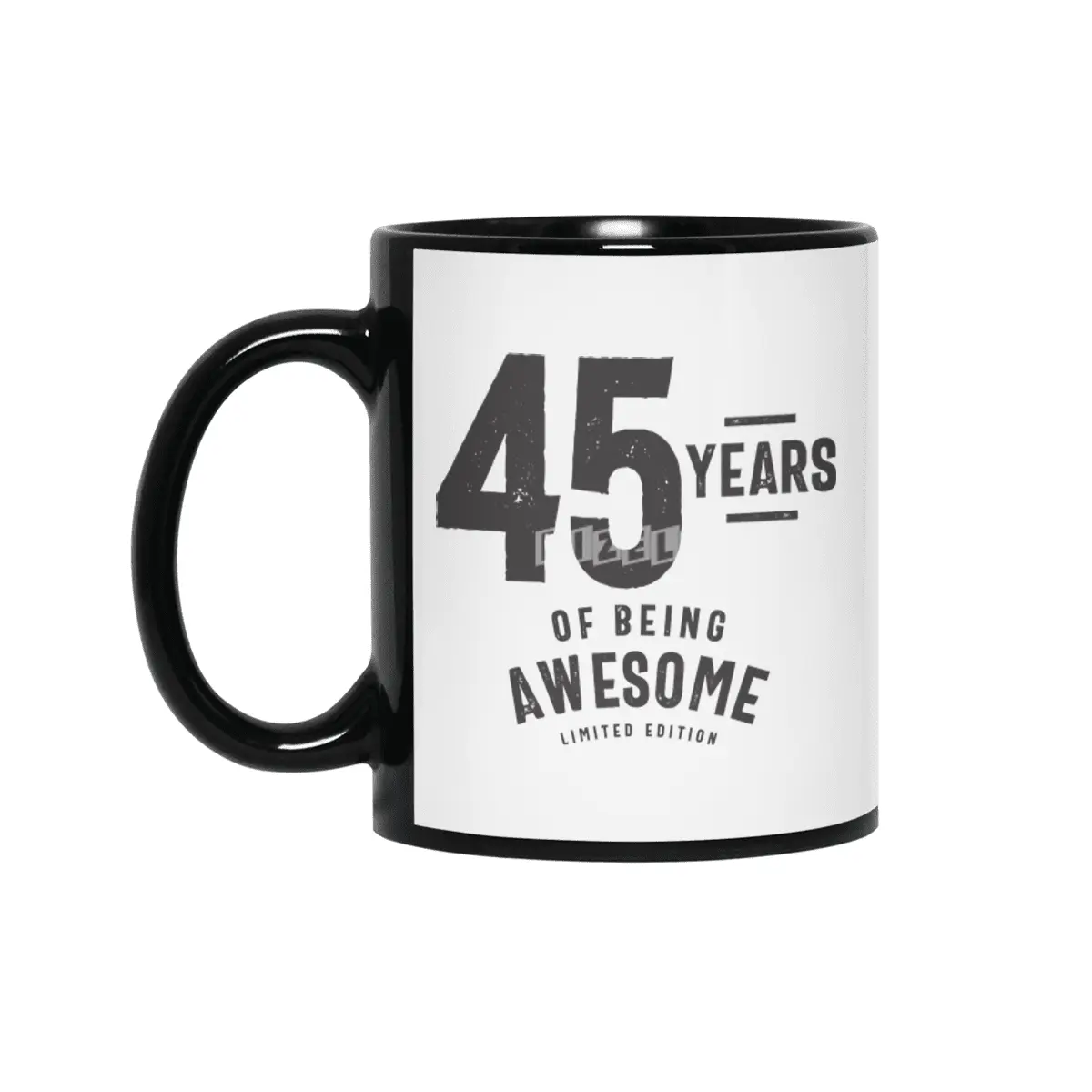 45 Years Of Being Awesome 45th Birthday Siyah Kupa