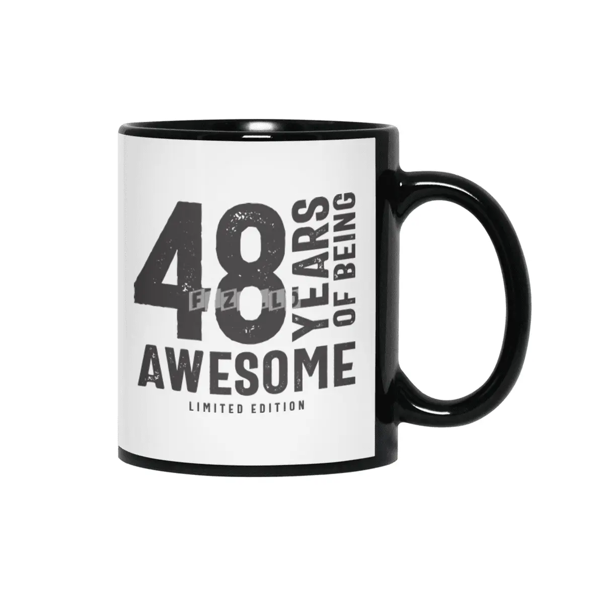 48 Years Of Being Awesome 48th Birthday Siyah Kupa