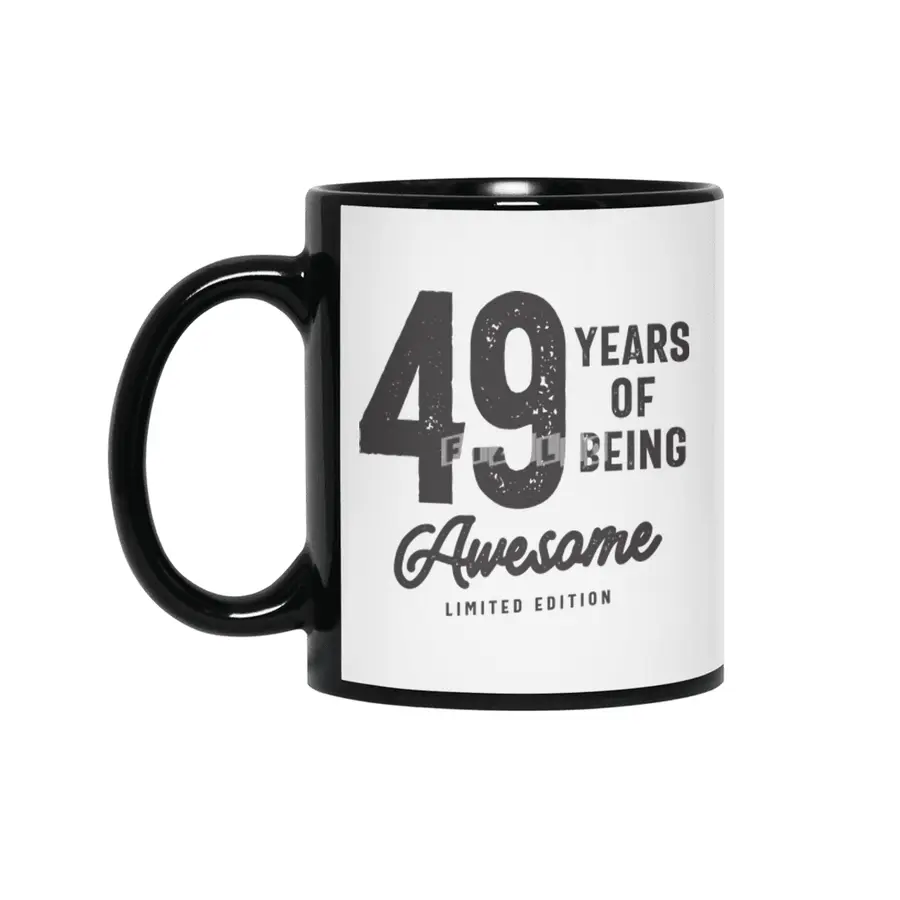 49 Years Of Being Awesome 49th Birthday Siyah Kupa