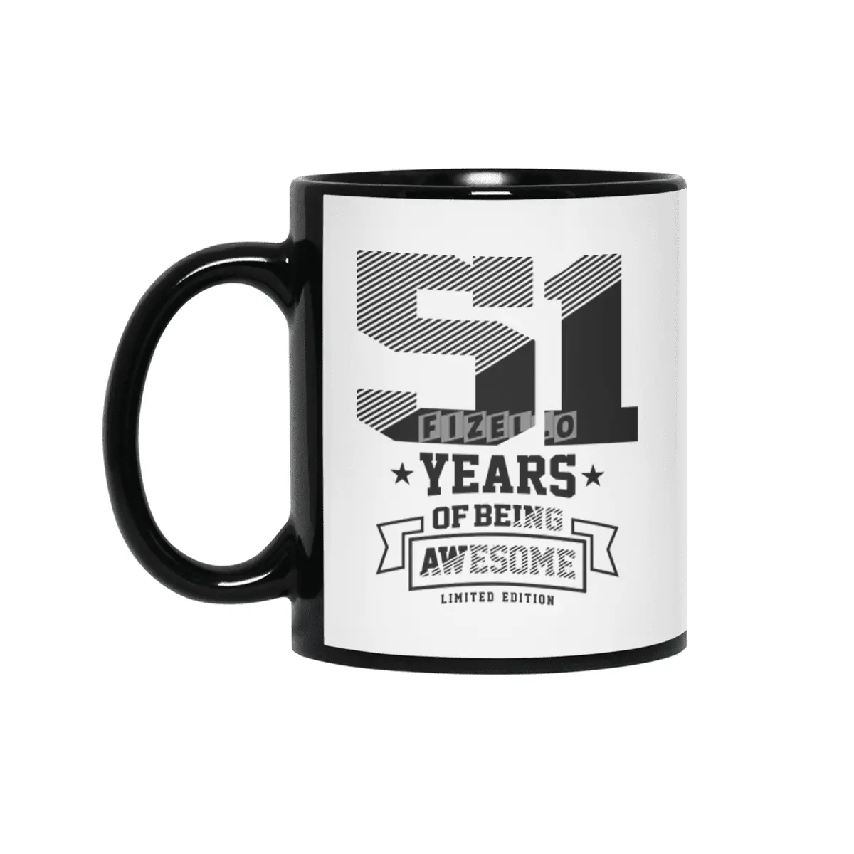 51 Years Of Being Awesome 51st Birthday Siyah Kupa