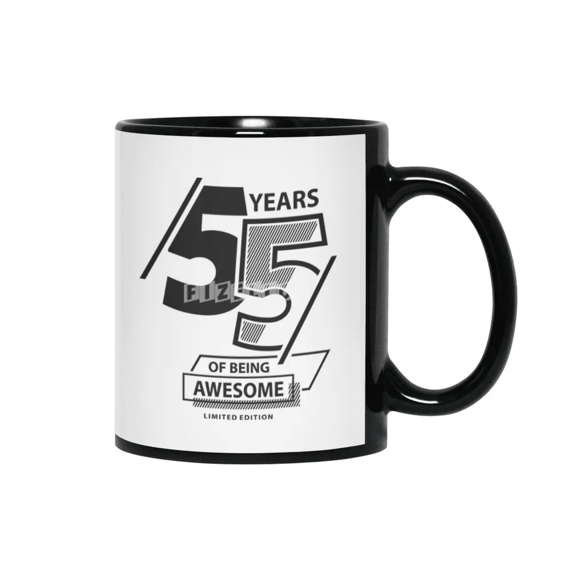 55 Years Of Being Awesome 55th Birthday Siyah Kupa