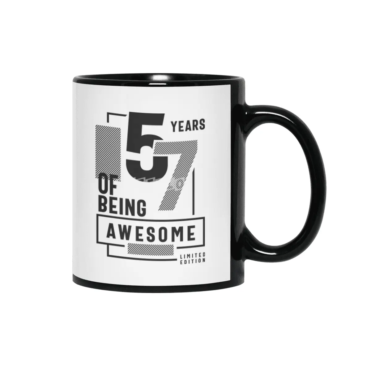 57 Years Of Being Awesome 57th Birthday Siyah Kupa