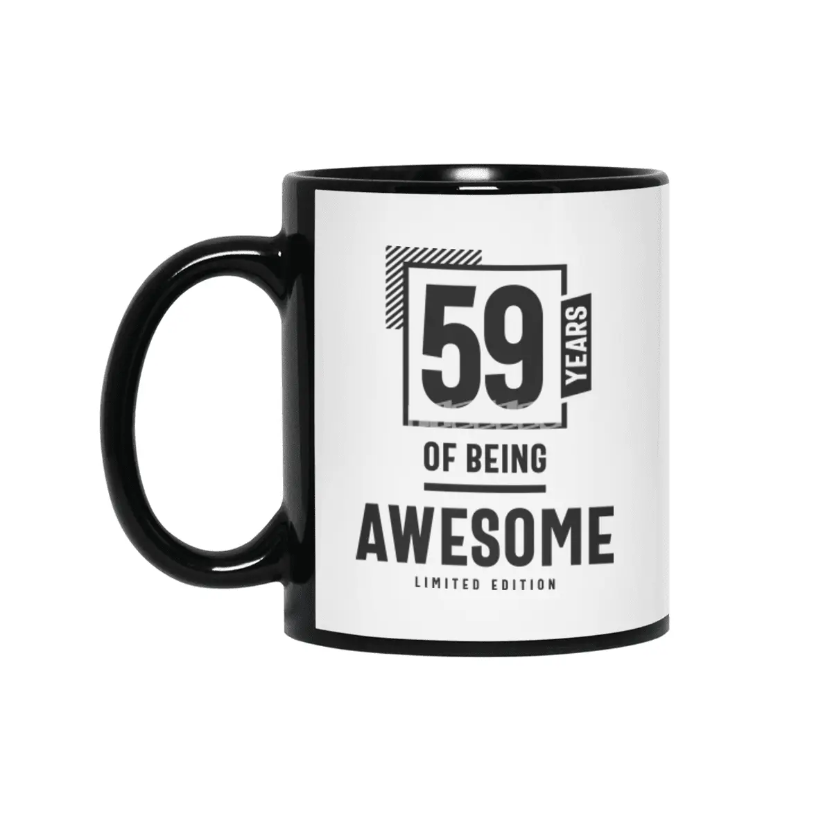 59 Years Of Being Awesome 59th Birthday Siyah Kupa