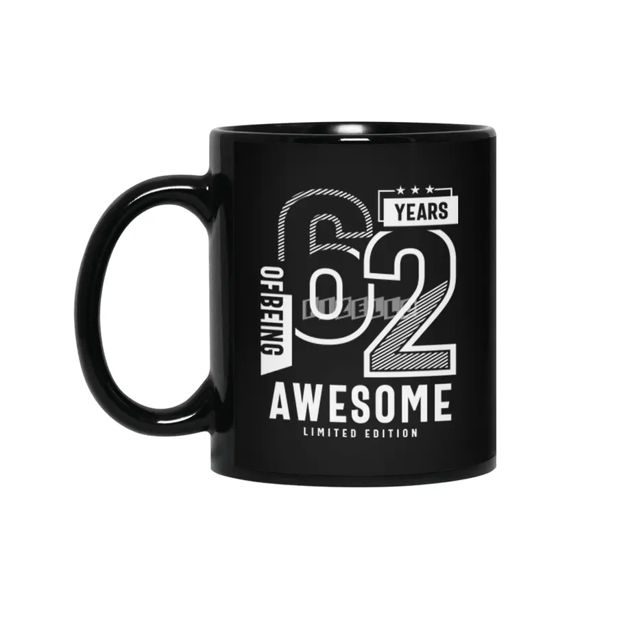 62 Years Of Being Awesome - 62nd Birthday Siyah Kupa