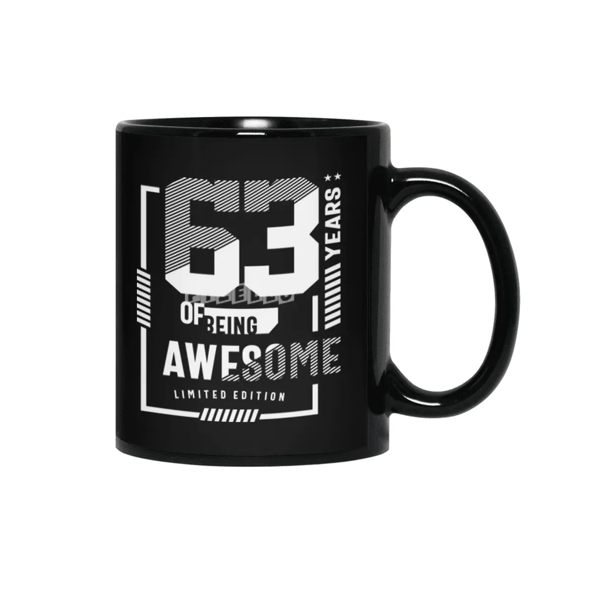 63 Years Of Being Awesome - 63rd Birthday Siyah Kupa