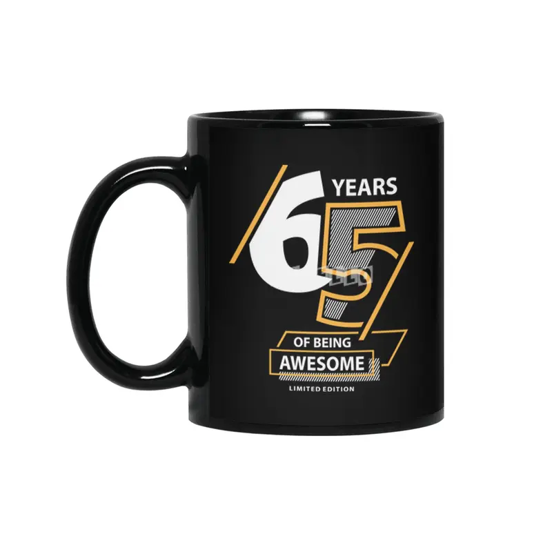 65 Years Of Being Awesome - 65th Birthday Siyah Kupa