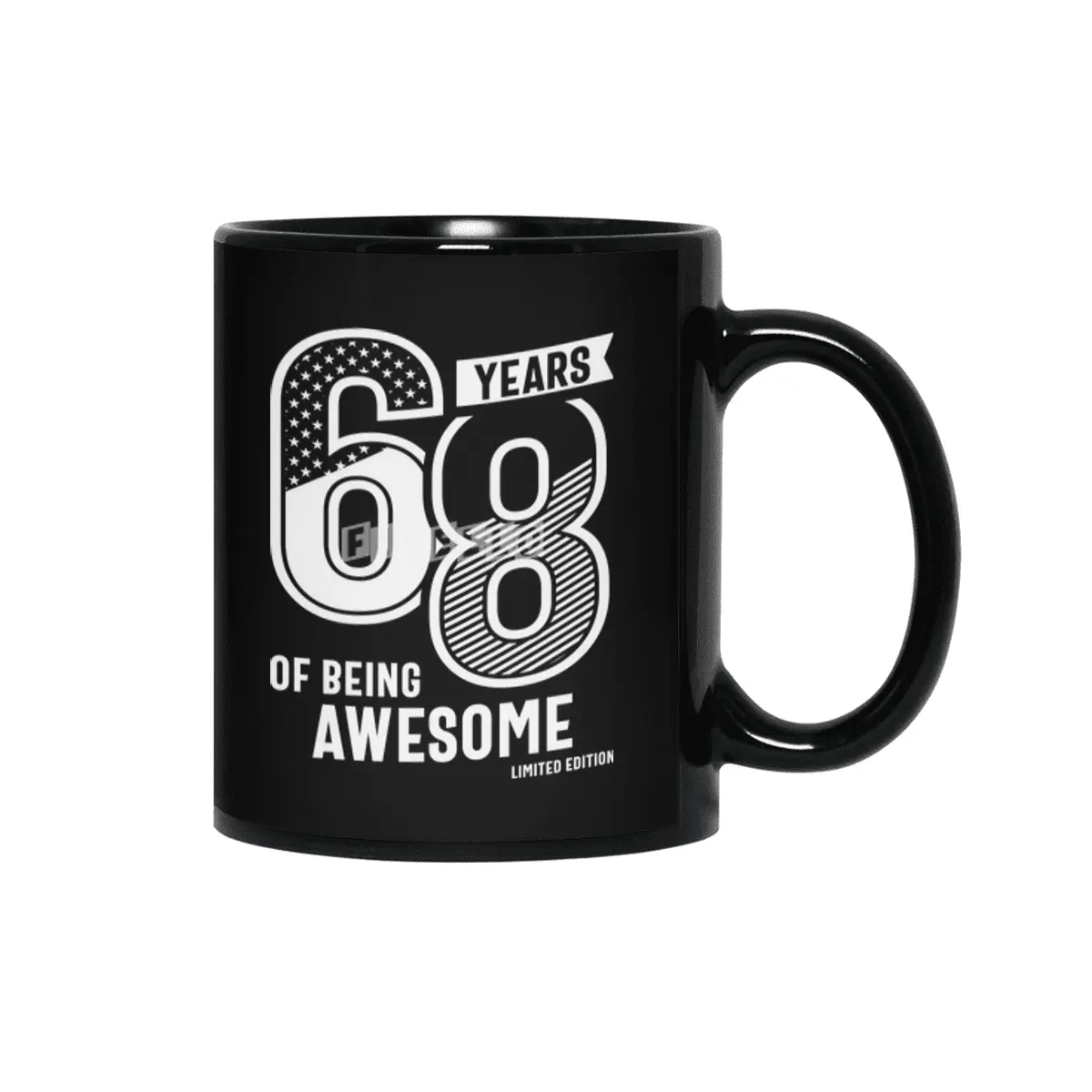 68 Years Of Being Awesome - 68th Birthday Siyah Kupa