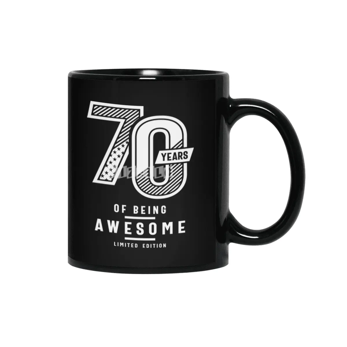 70 Years Of Being Awesome - 70th Birthday Siyah Kupa