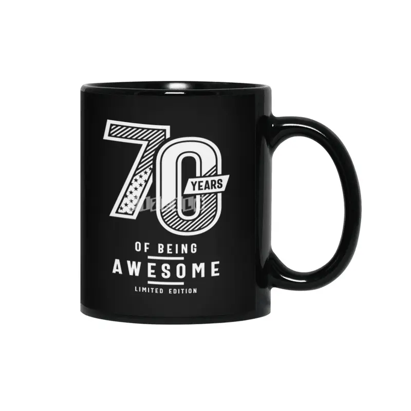 70 Years Of Being Awesome - 70th Birthday Siyah Kupa