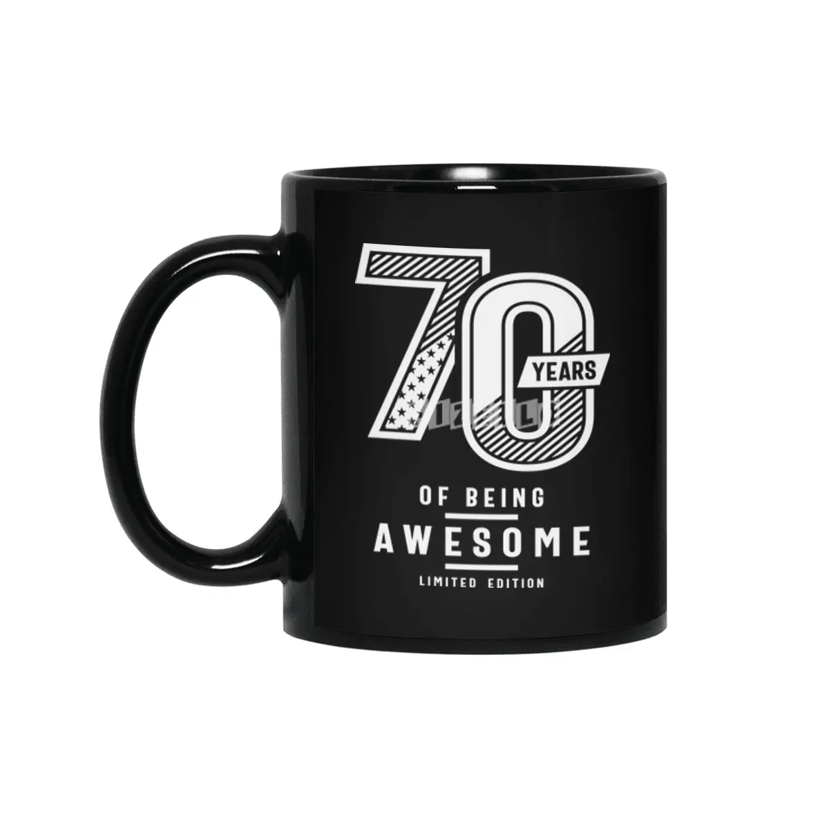 70 Years Of Being Awesome - 70th Birthday Siyah Kupa