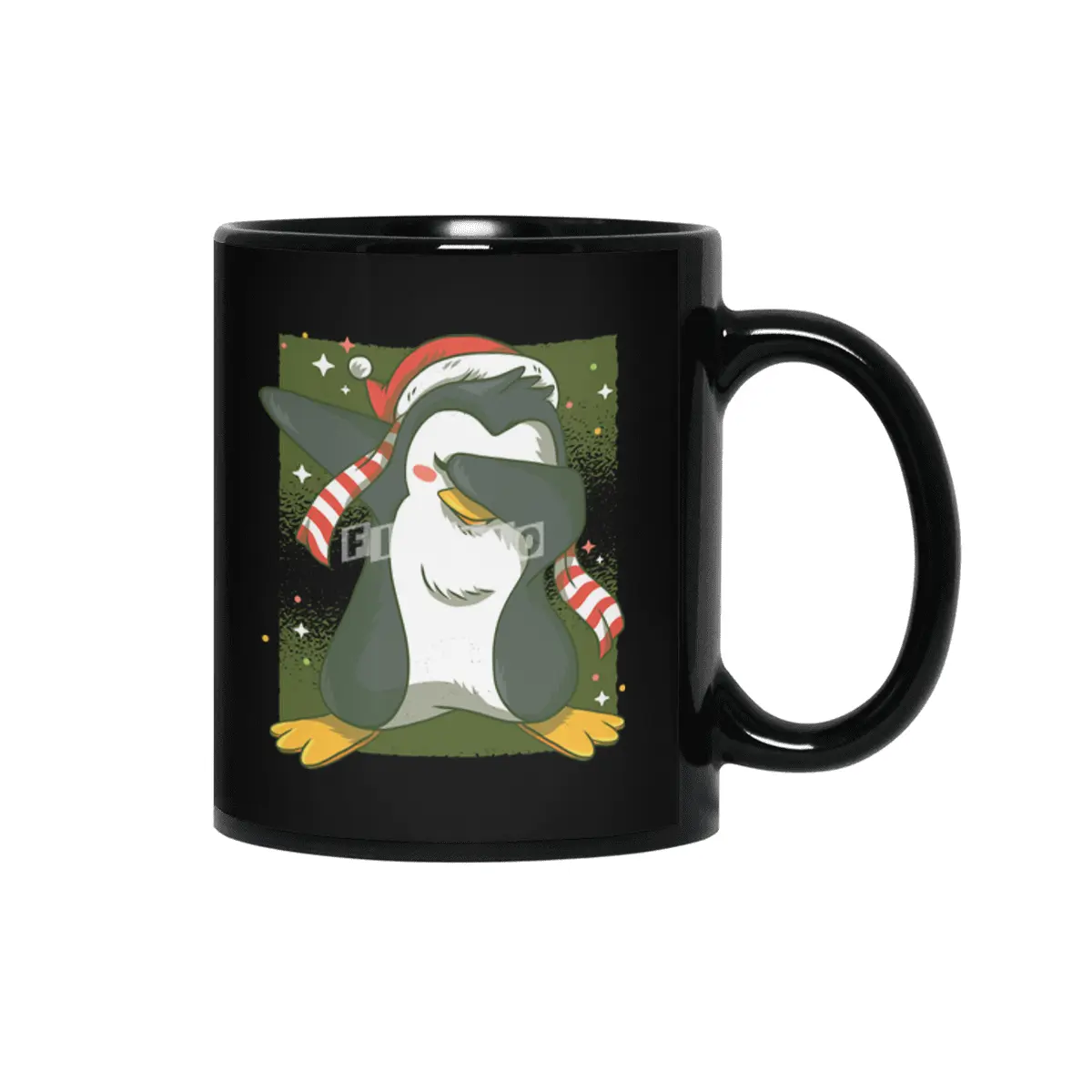 Christmas penguin dab Siyah Kupa