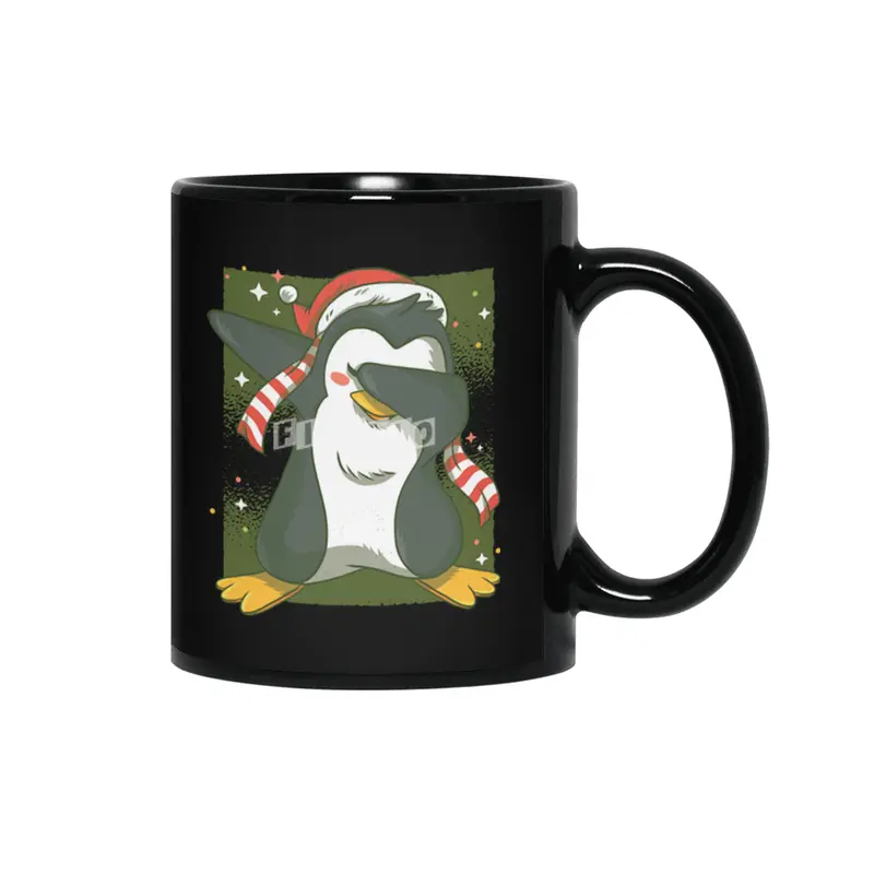 Christmas penguin dab Siyah Kupa