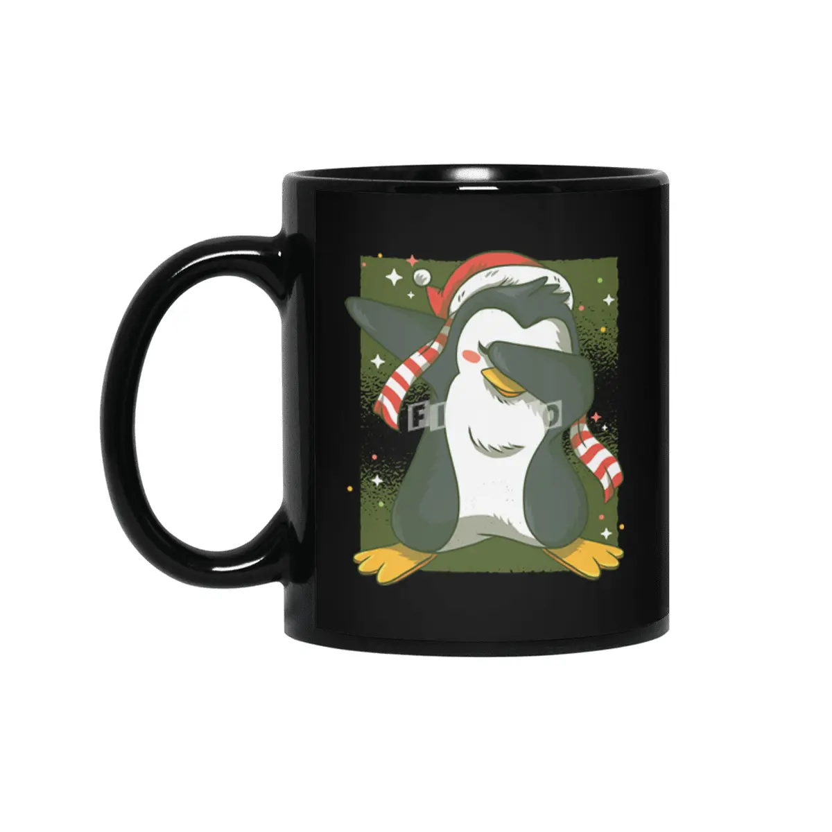 Christmas penguin dab Siyah Kupa