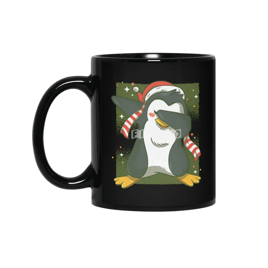Christmas penguin dab Siyah Kupa