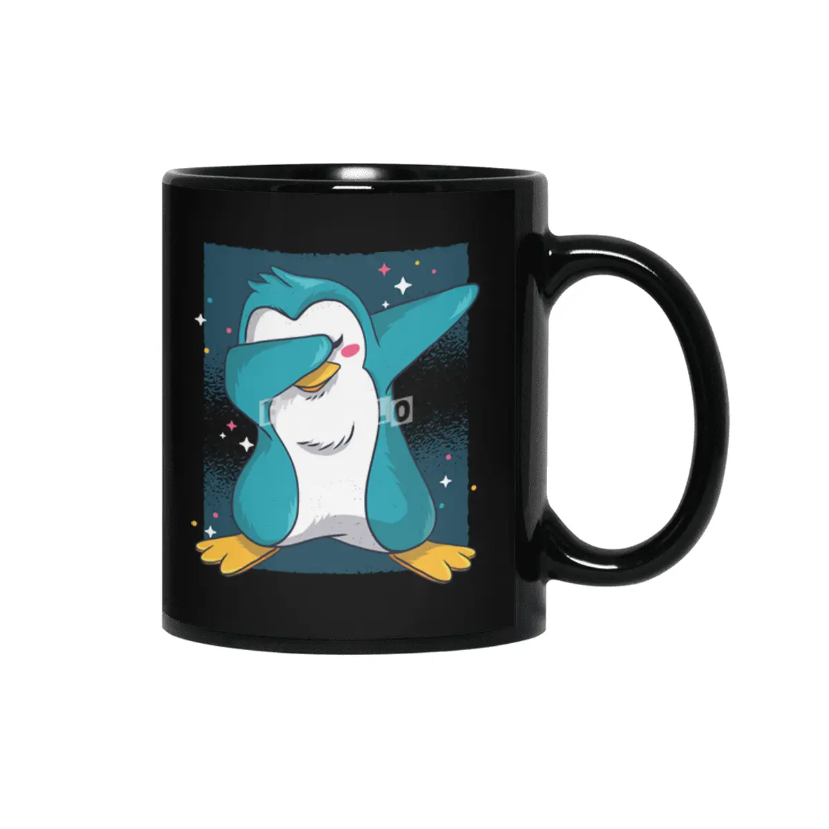 Dabbing Penguin Dab Penguin Siyah Kupa