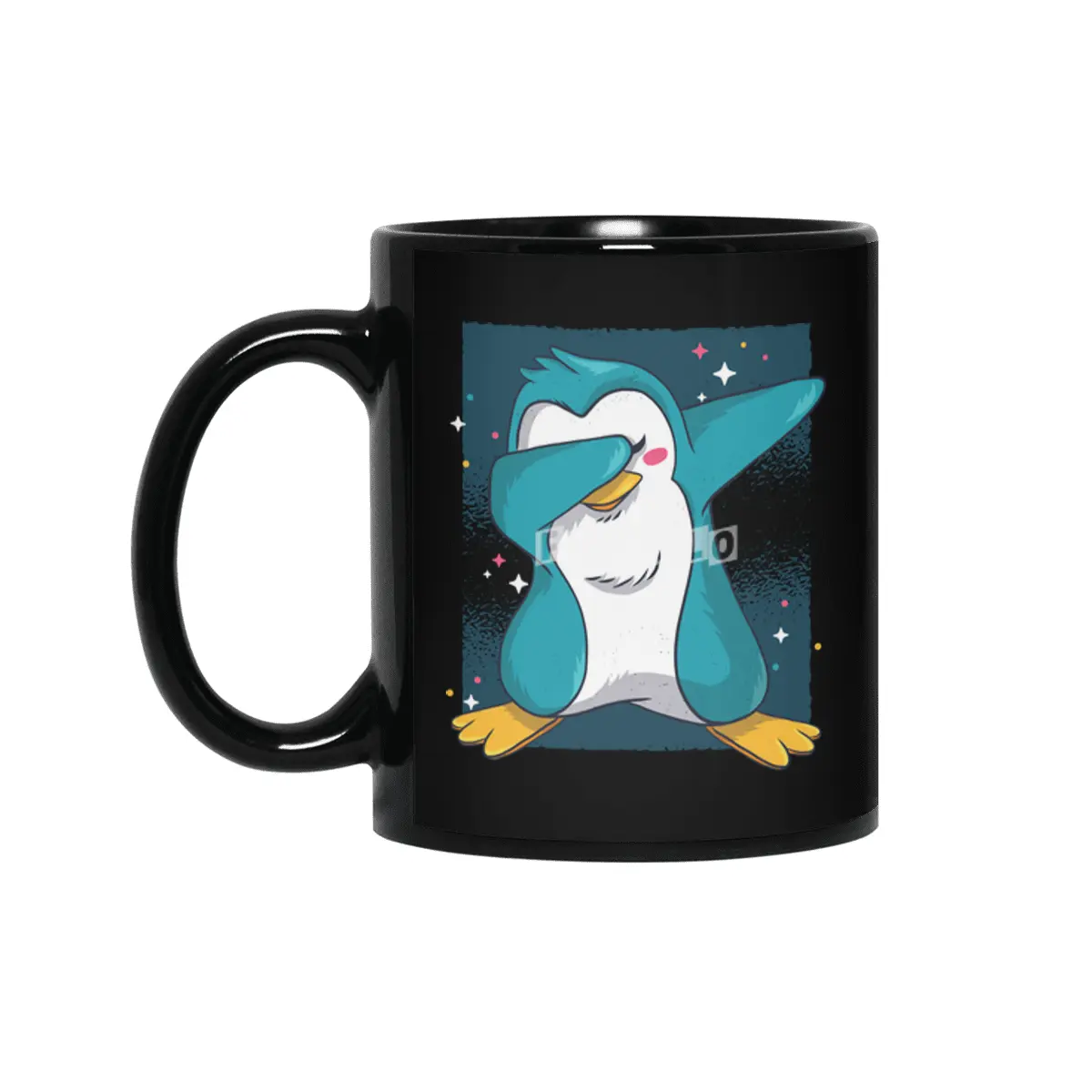 Dabbing Penguin Dab Penguin Siyah Kupa