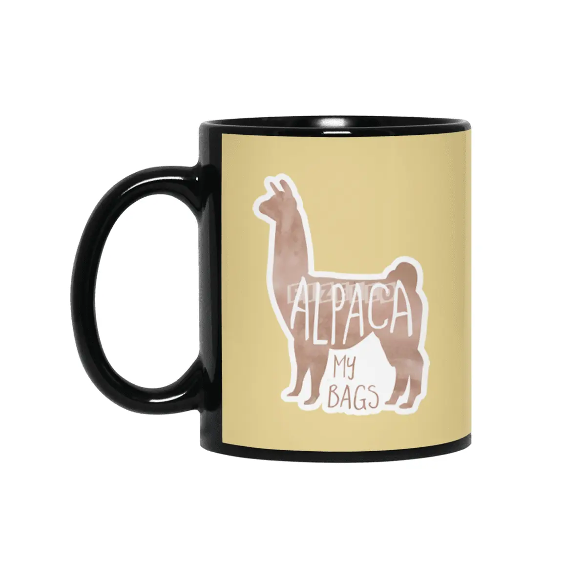 Alpaca my bags! Funny vacation merch Siyah Kupa
