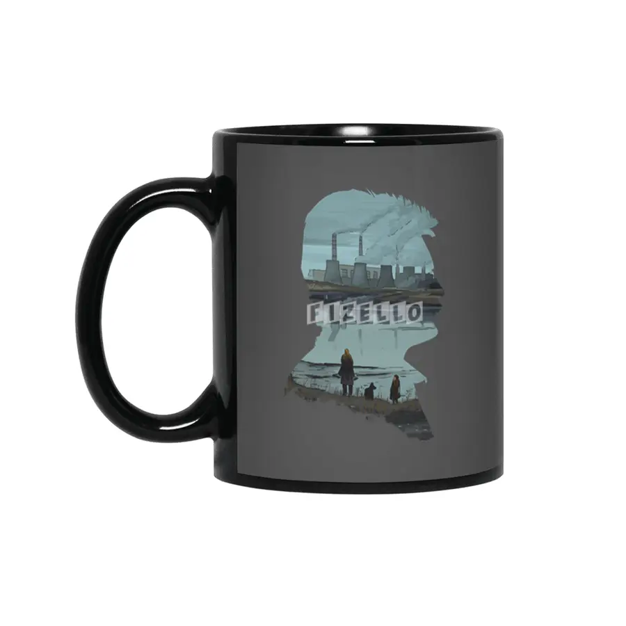 Andrei Tarkovsky's Stalker Silhouette Illustration by Burro Tees Siyah Kupa