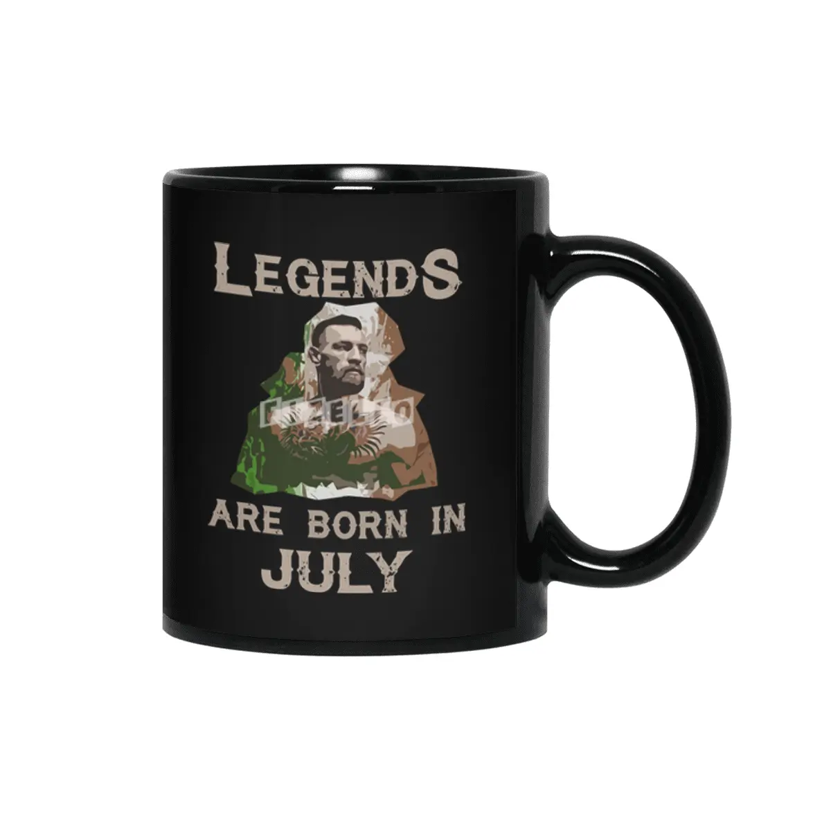 Legends Born in July Siyah Kupa