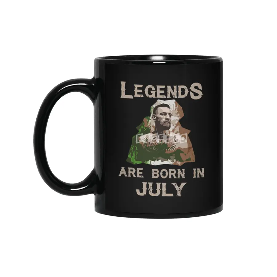 Legends Born in July Siyah Kupa