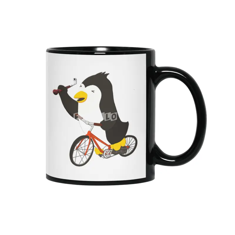 Cycling Penguin (w/ Piano Tuning Lever) Siyah Kupa