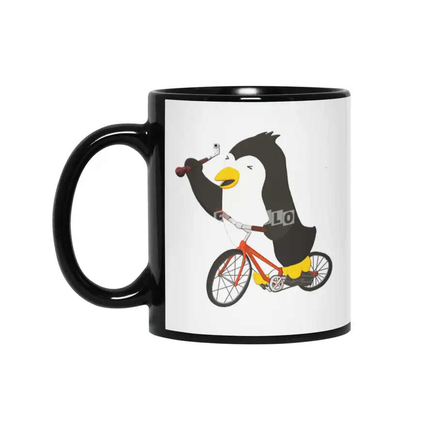 Cycling Penguin (w/ Piano Tuning Lever) Siyah Kupa